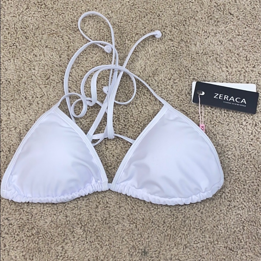 White bikini top
